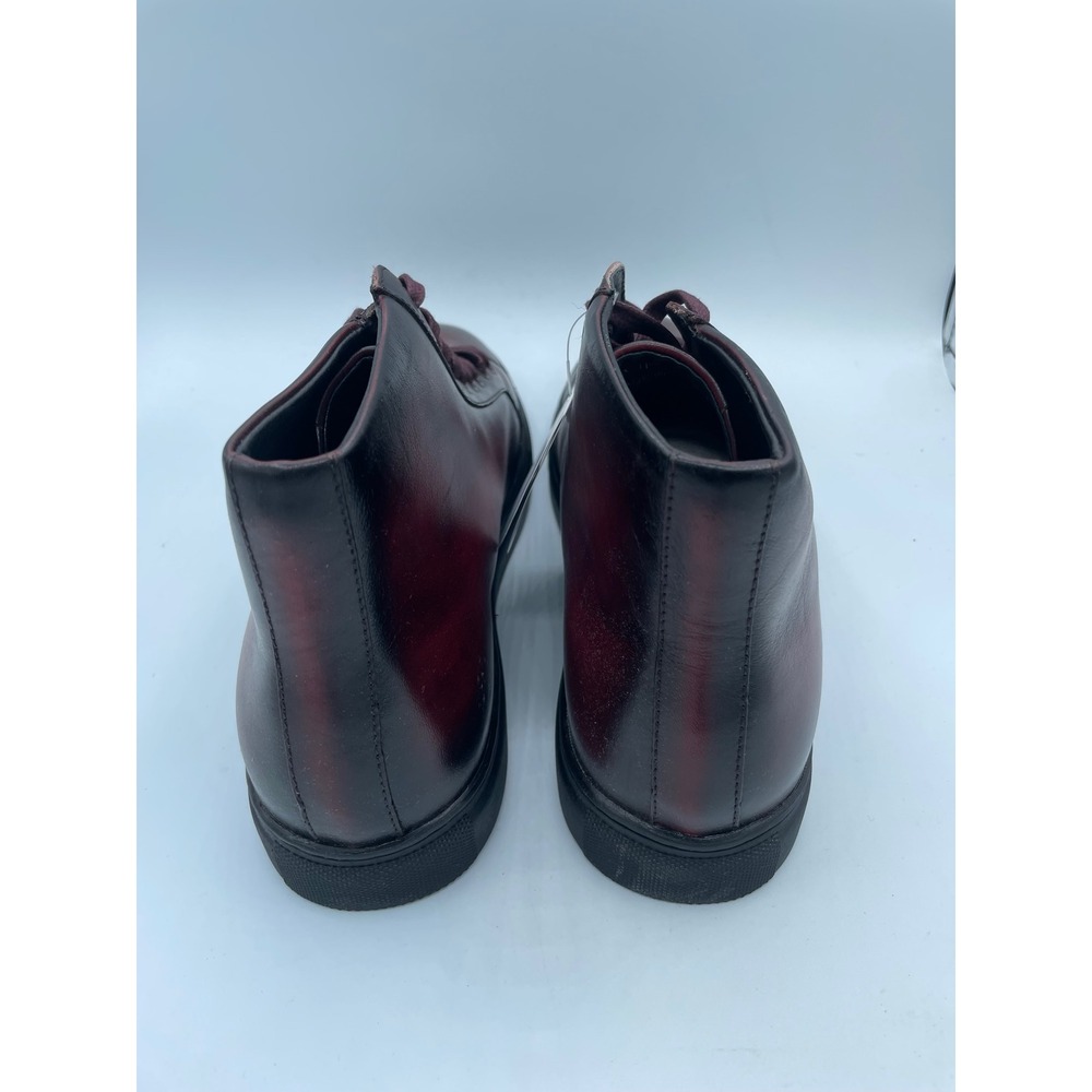 Belvedere David Mens Antique Burgundy Leather High Top Sneakers Shoes 8 D Brazil - Picture 4 of 7